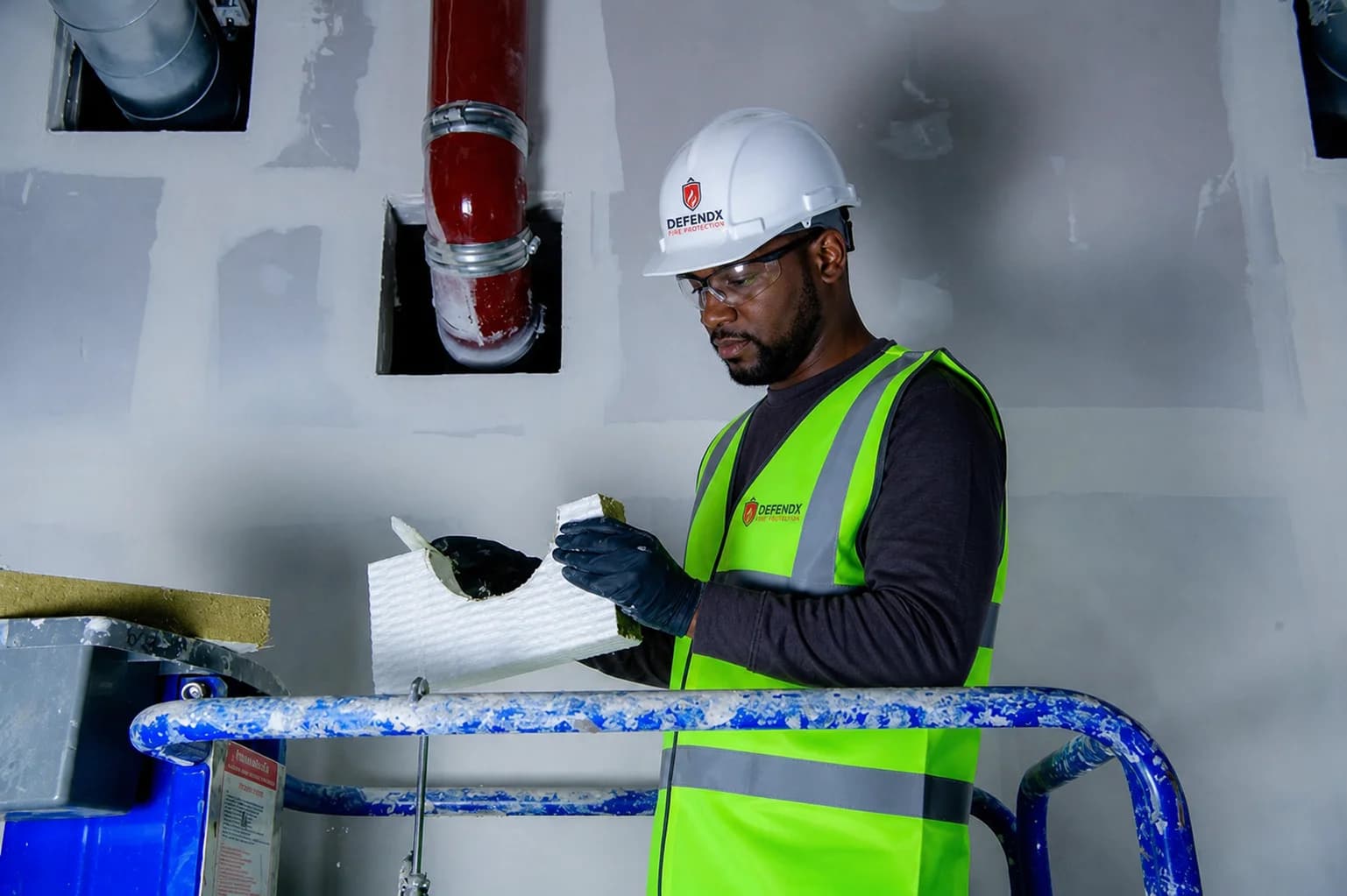 AOG Fire Door Installer at work