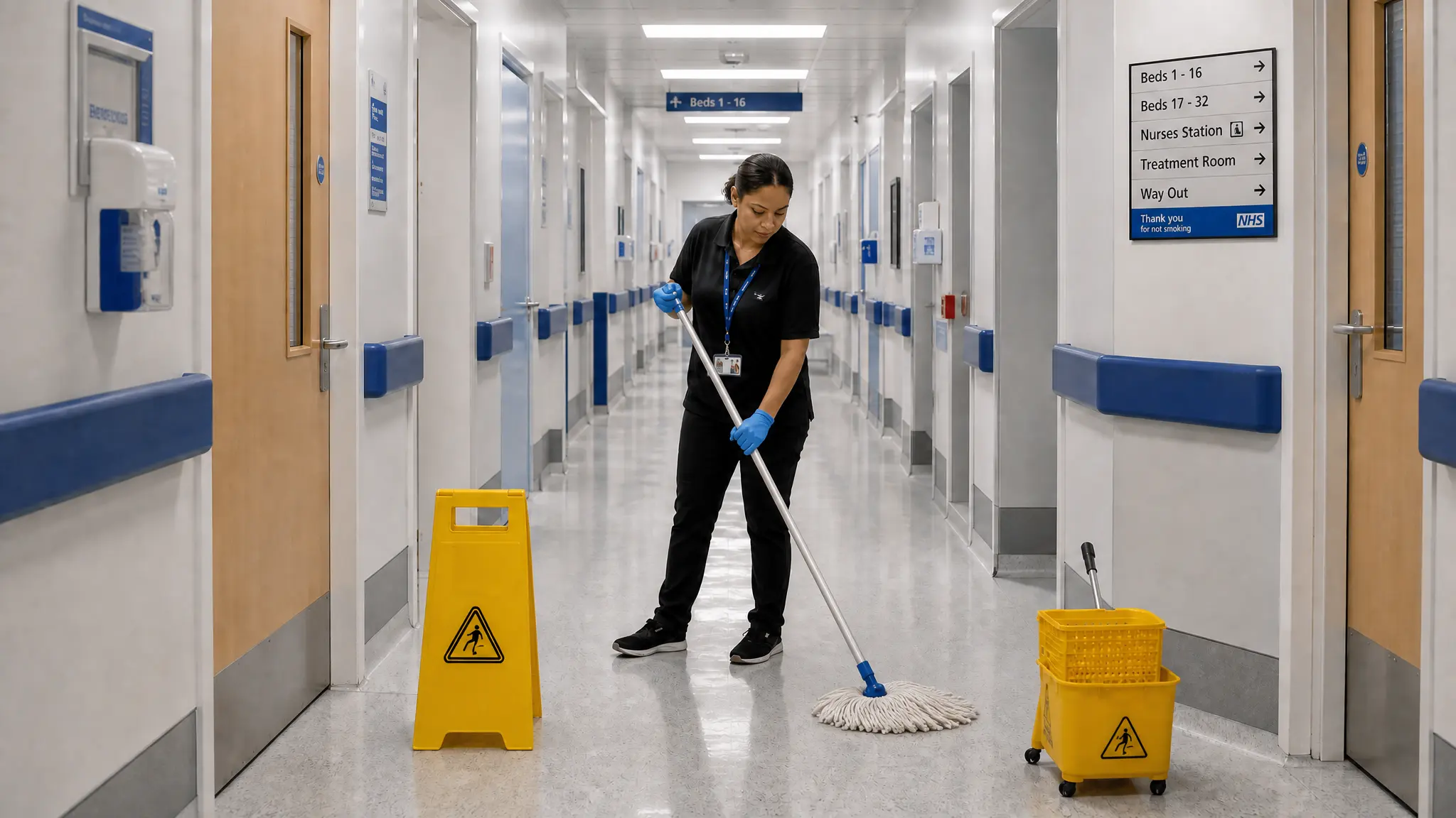 AOG Mobile Cleaning Supervisor at work