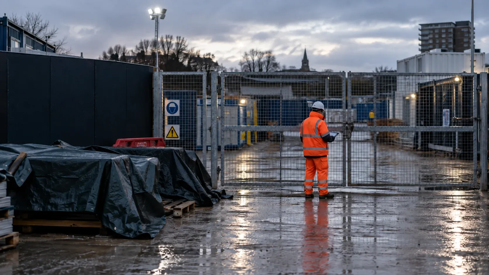 Construction Site Shutdown Checklist: Security, Fire, Cleaning and Asset Protection