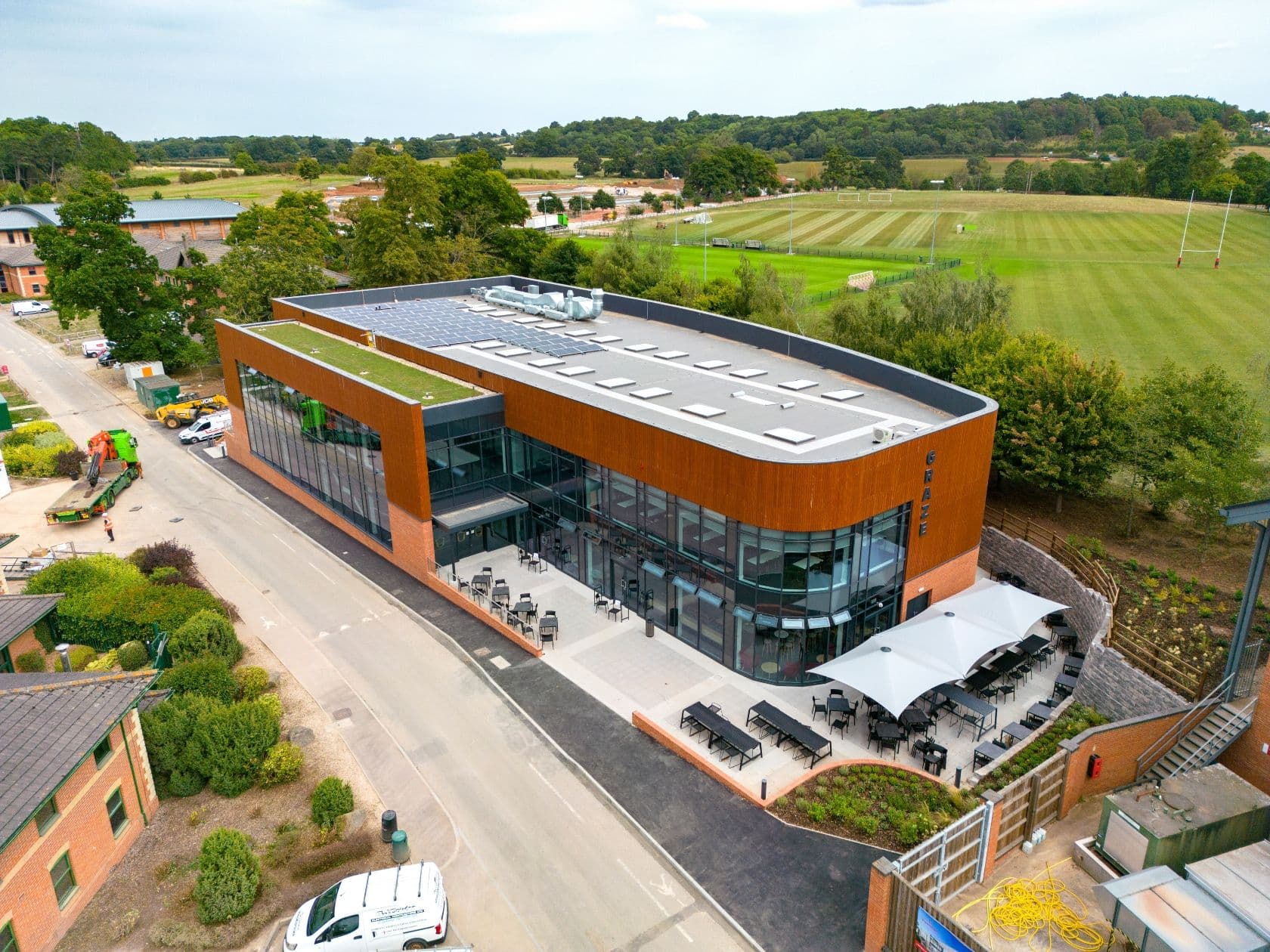 Hartpury University: the Graze building, cleaned to open